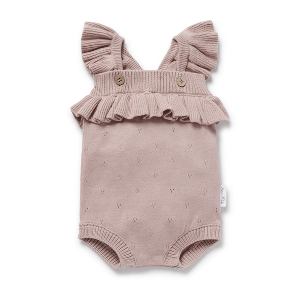 Aster & Oak Wild Rose Knit Romper