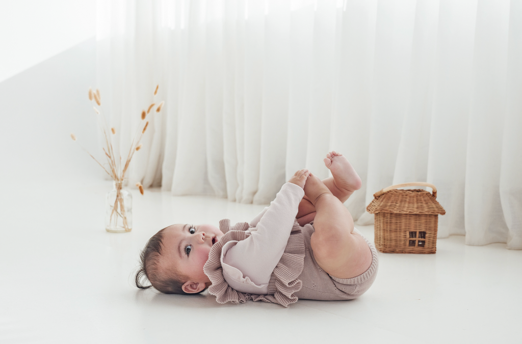 Aster & Oak Wild Rose Knit Romper