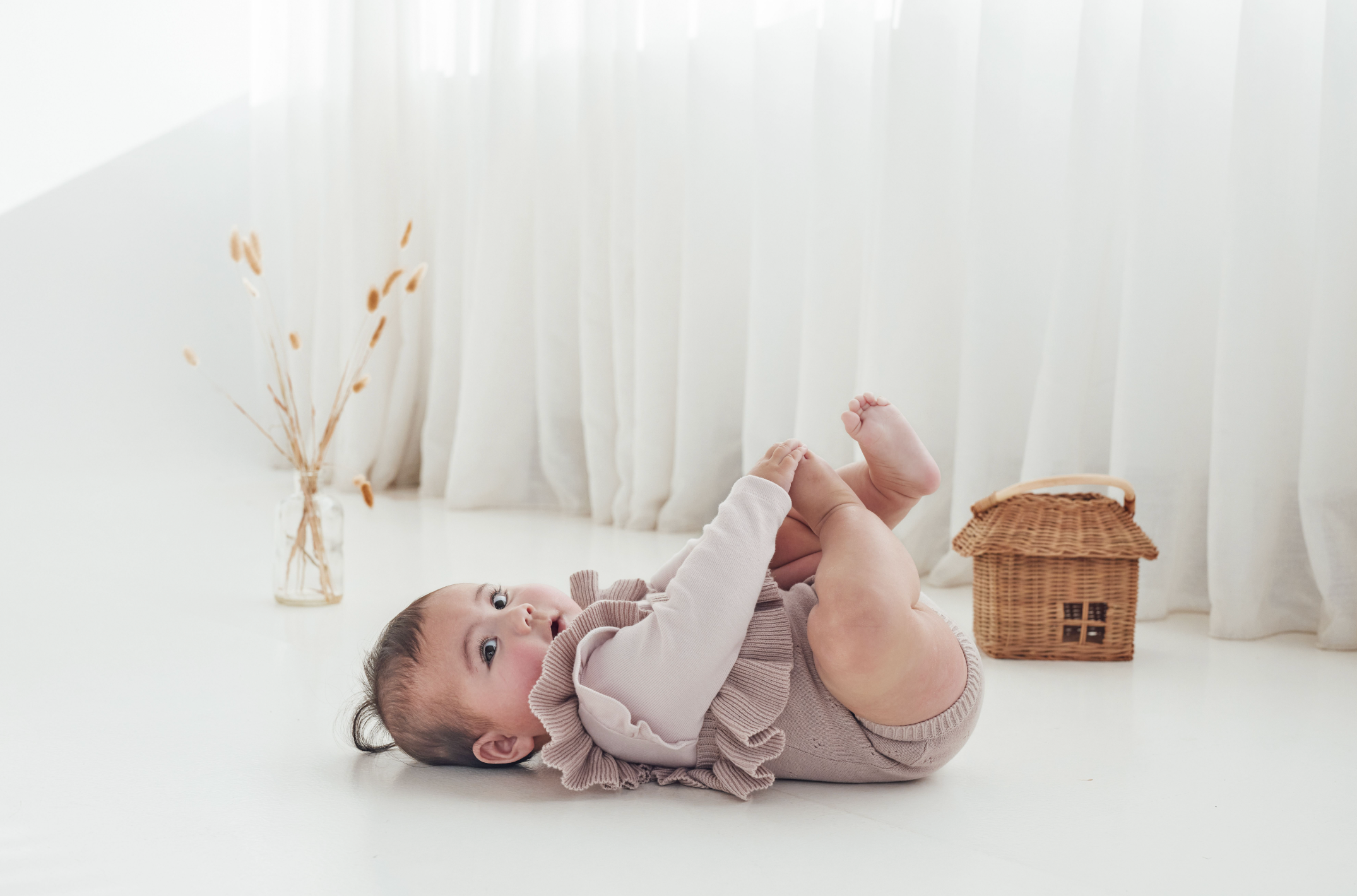 Aster & Oak Wild Rose Knit Romper