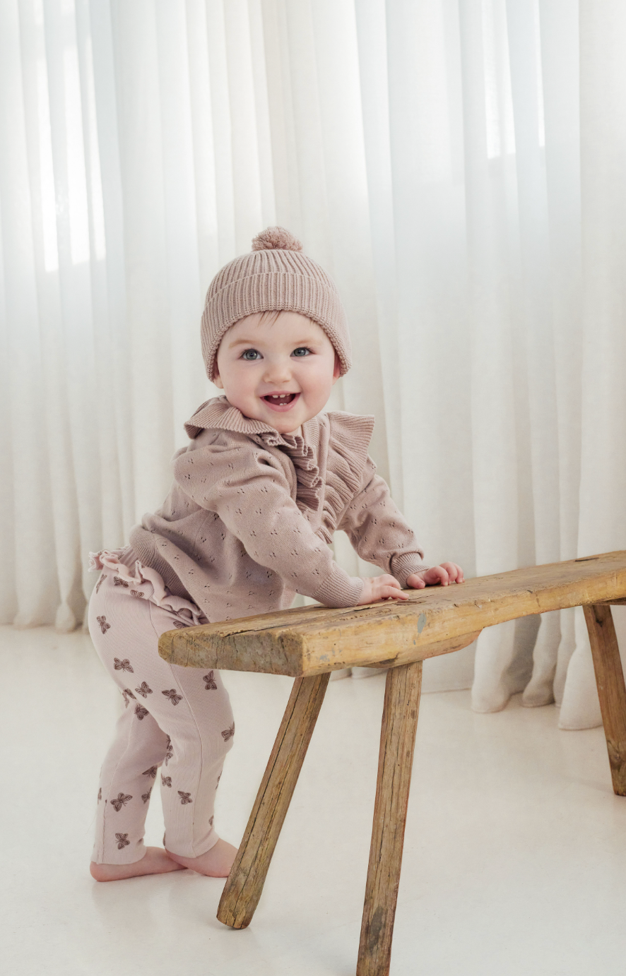 Aster & Oak Wild Rose Knit Jumper