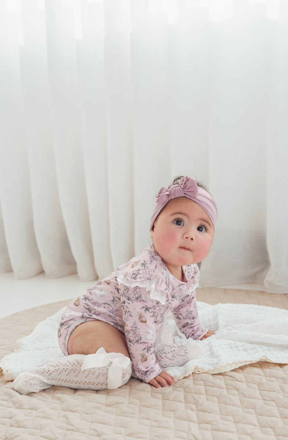 Aster & Oak Bunny Friends Onesie