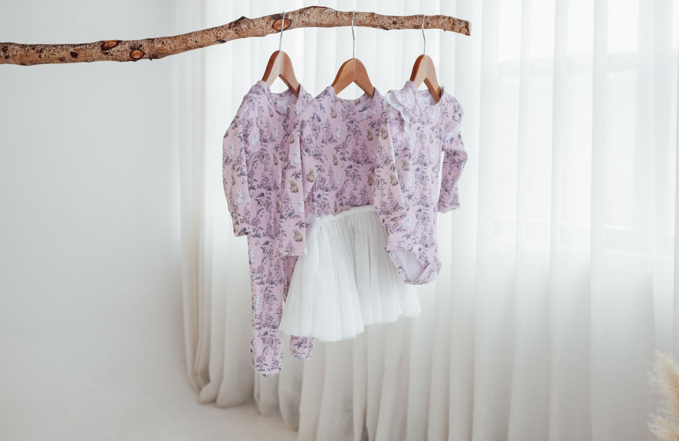 Aster & Oak Bunny Friends Onesie