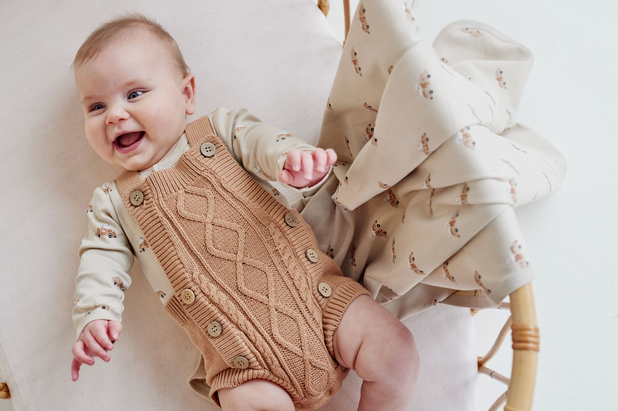 Aster & Oak Classic Car Henley Onesie