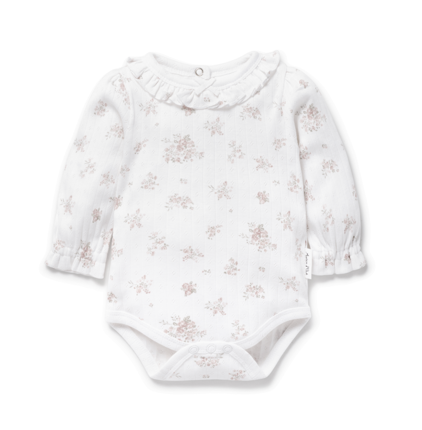 Aster & Oak Posie Floral Flutter Onesie