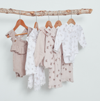 Aster & Oak Posie Floral Flutter Onesie