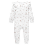 Aster & Oak Posie Floral Zip Romper