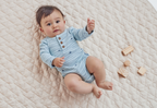 Aster & Oak Seal Rib Henley Onesie