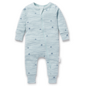 Aster & Oak Seal Rib Zip Romper