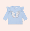 Huxbaby Butterfly Frill Top