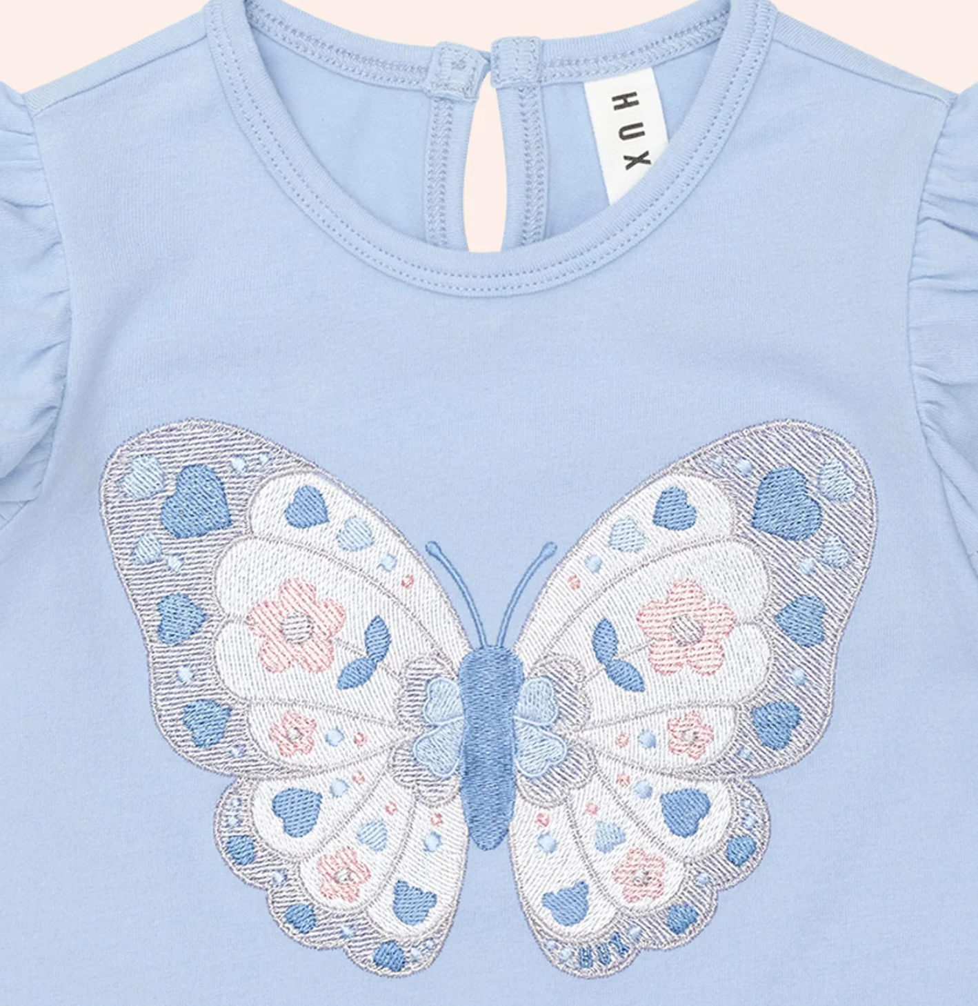 Huxbaby Butterfly Frill Top