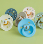 BIBS Studio Colour Bumblebee Soother Double Pack (Round/Natural Rubber)