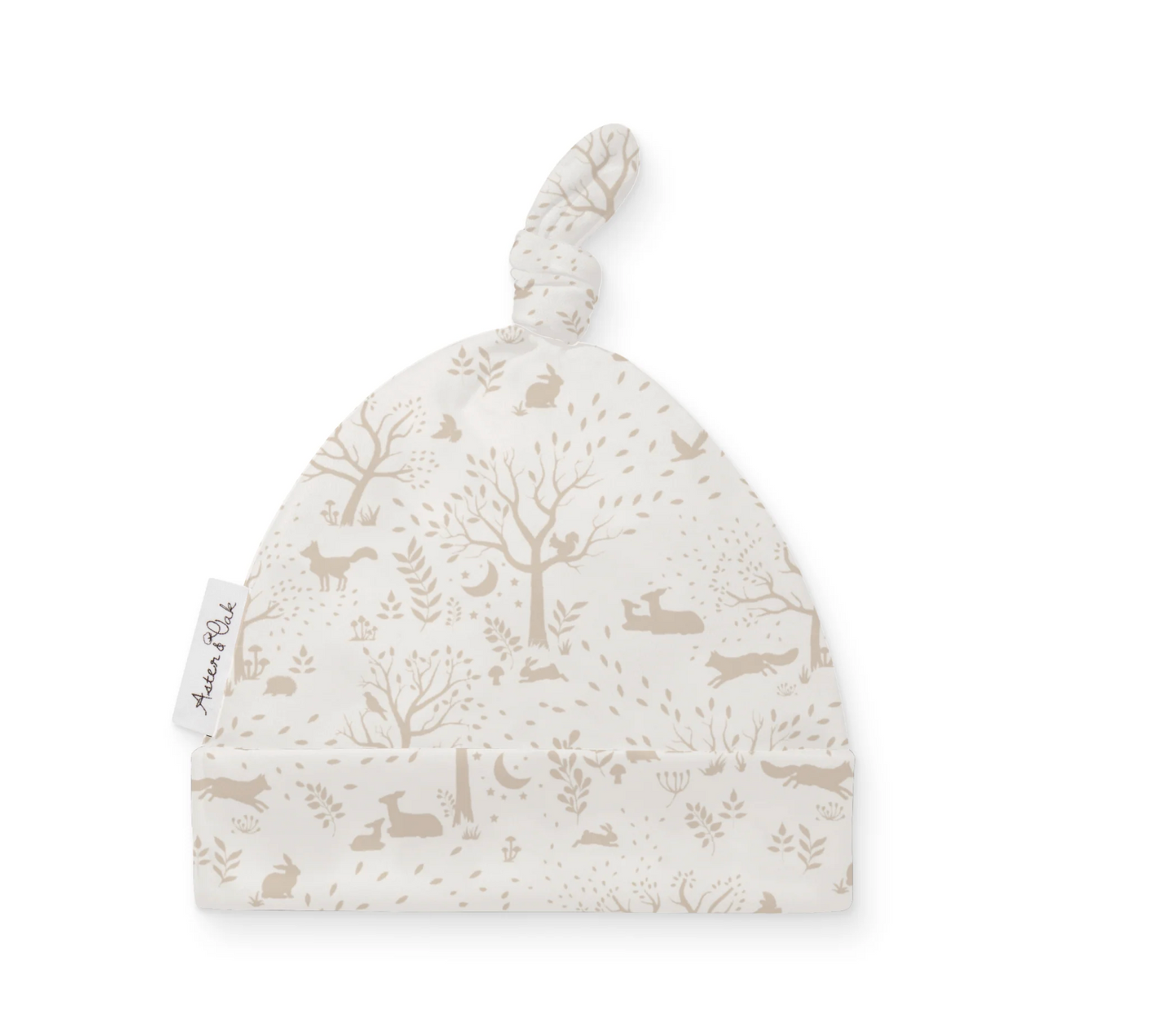 Aster & Oak Woodland Ditsy Knot Hat