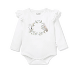 Aster & Oak Barn Owl Print Onesie