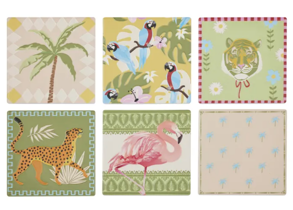 Coast to Coast Jungle Ceramic Coaster 10cm Assortment
