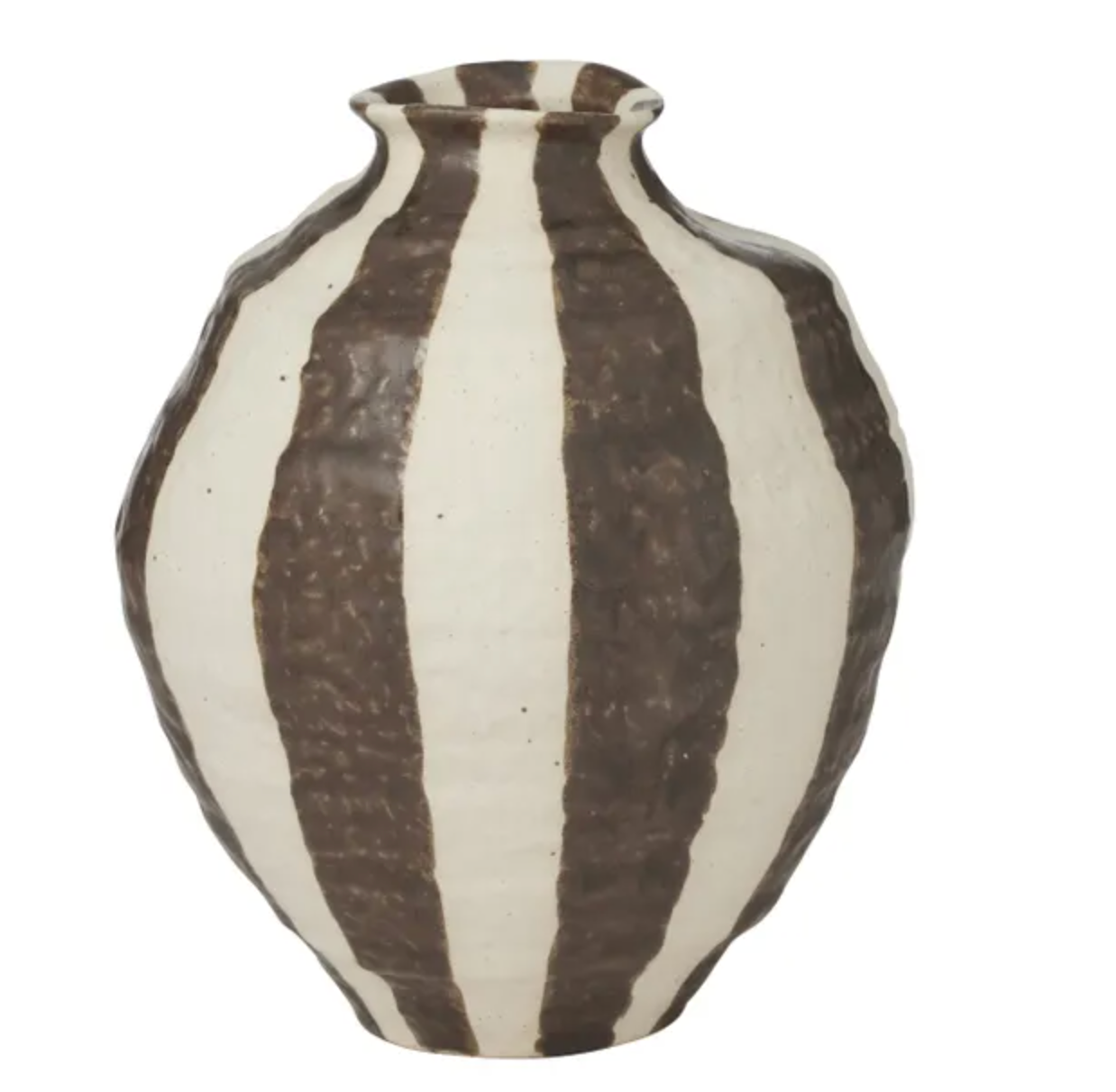 Coast to Coast Rayas Ceramic Vase 18x20.5cm Cocoa