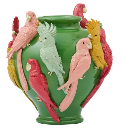 Coast to Coast Cello Resin Bird Vase 23x26cm