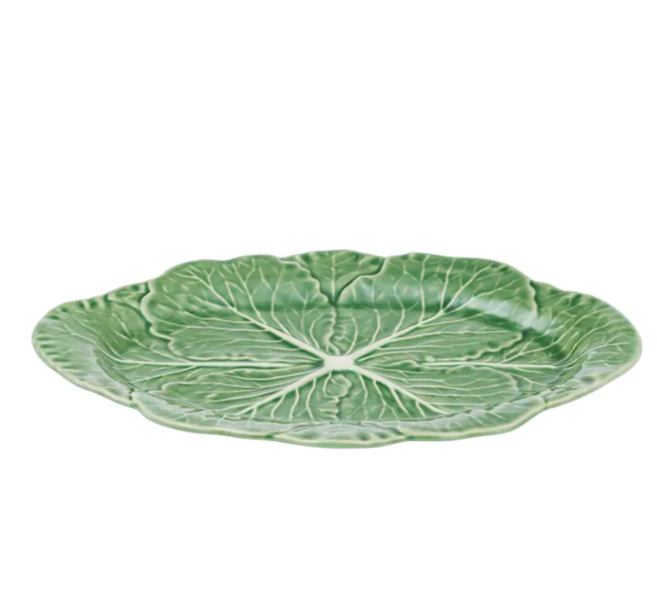 Coast to Coast Cabbage Ceramic Oval Platter 38x26cm
