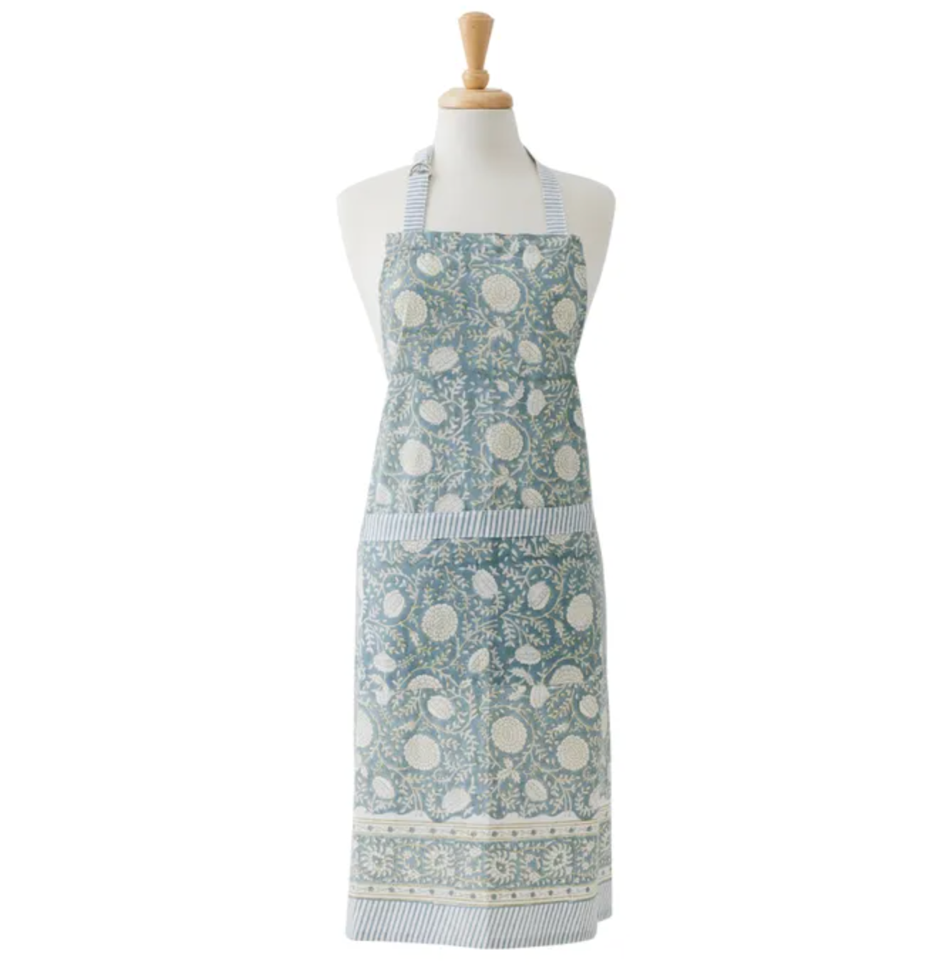 Coast to Coast Anjali Cotton Block Apron 70x90cm Blue