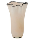 Coast to Coast Jarvis Glass Vase 21x35cm Ivory/Black