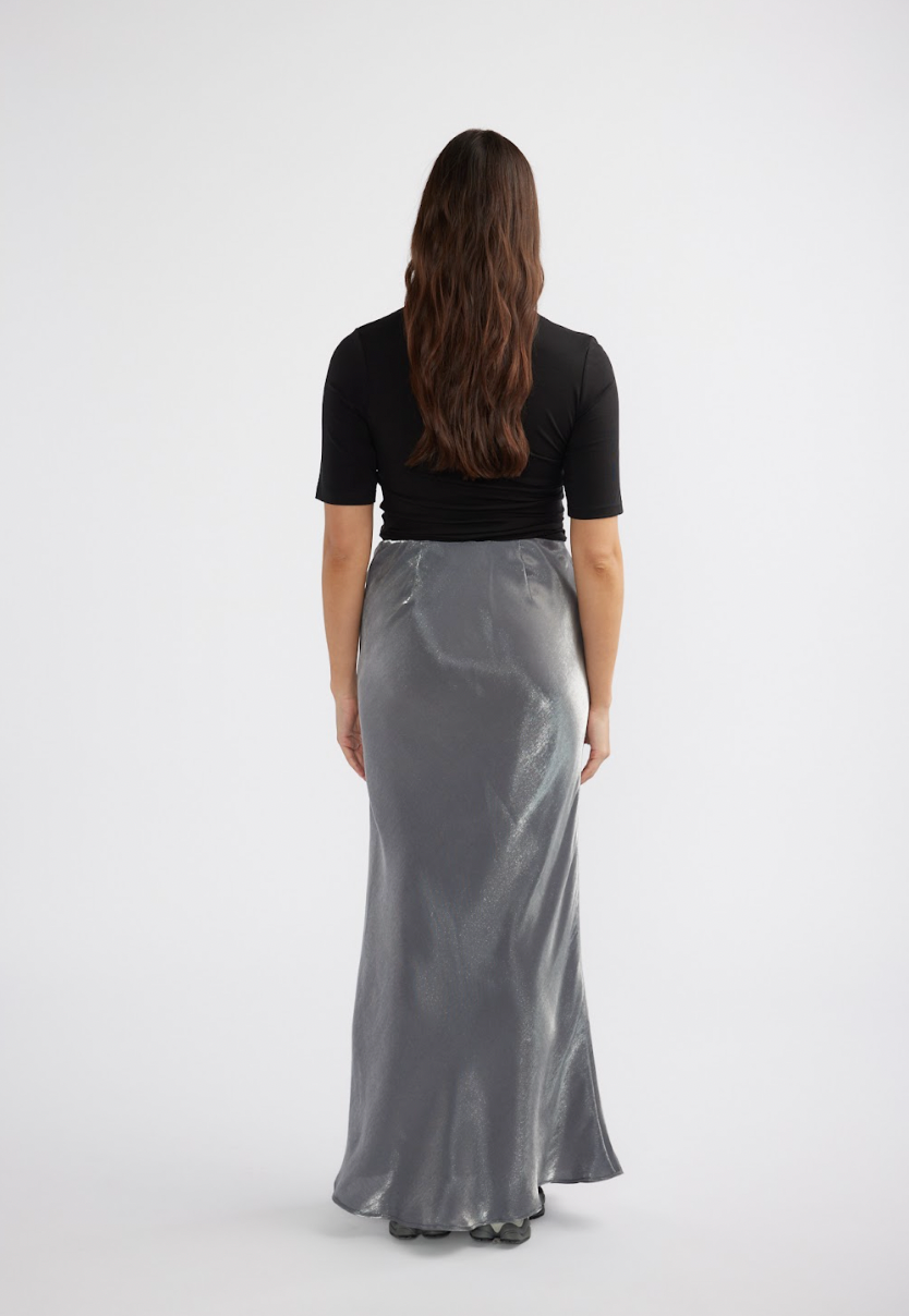 Ena Pelly Lola Metallic Maxi Skirt