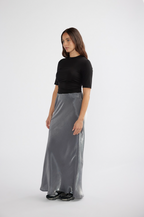 Ena Pelly Lola Metallic Maxi Skirt