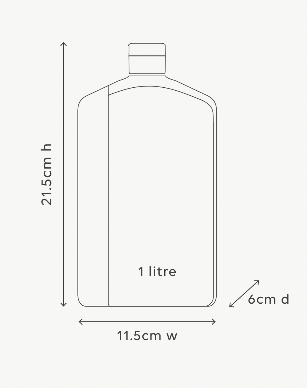 Al.ive Body 1L Wash Refill - Apricot & Sweet Fig