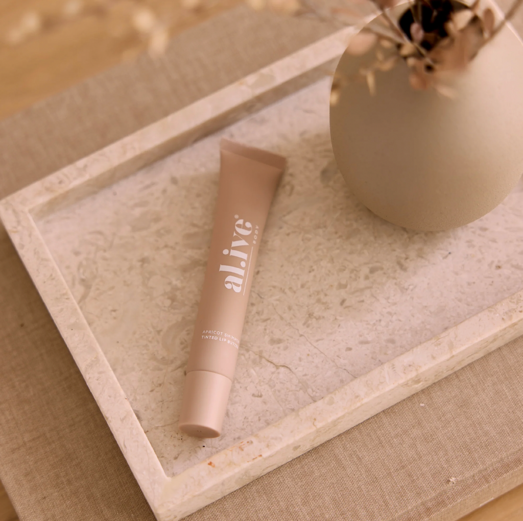 Al.ive Body Tinted Lip Butter - Apricot Shimmer