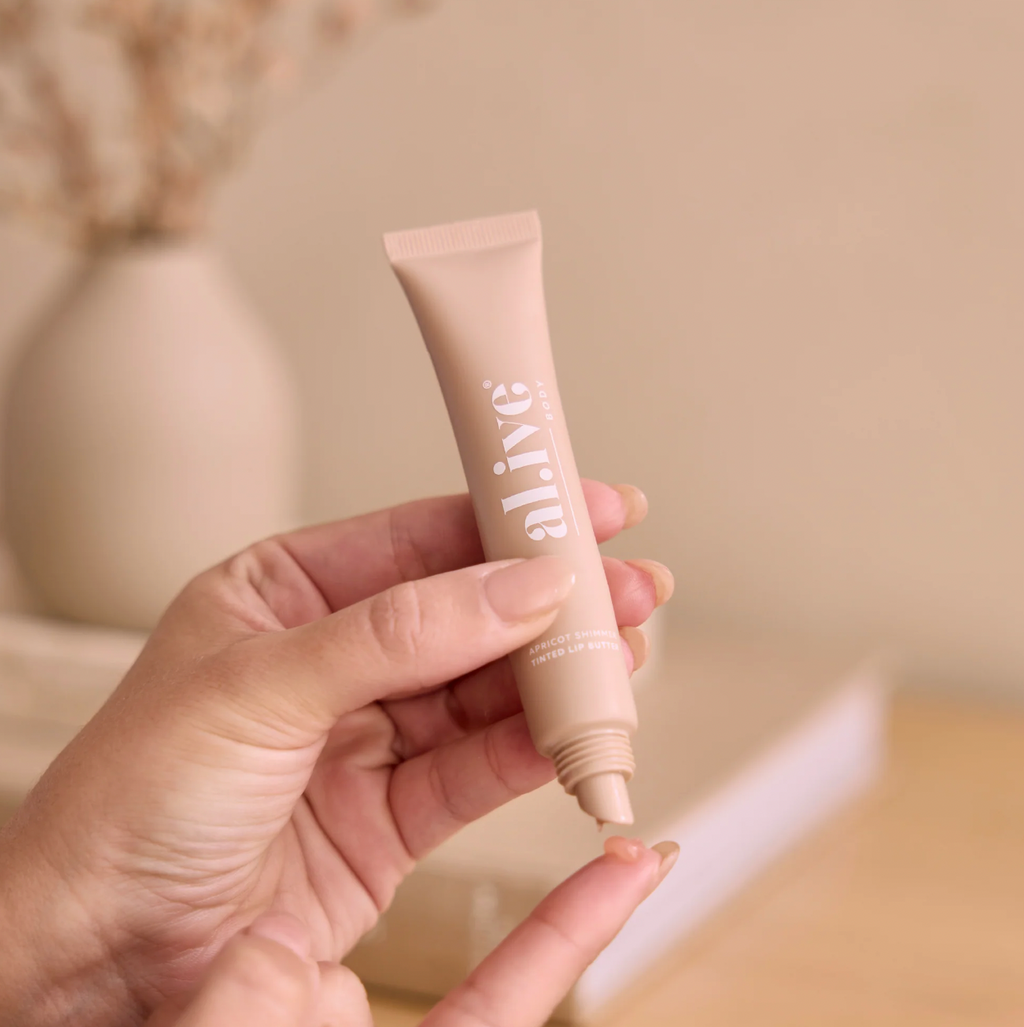 Al.ive Body Tinted Lip Butter - Apricot Shimmer