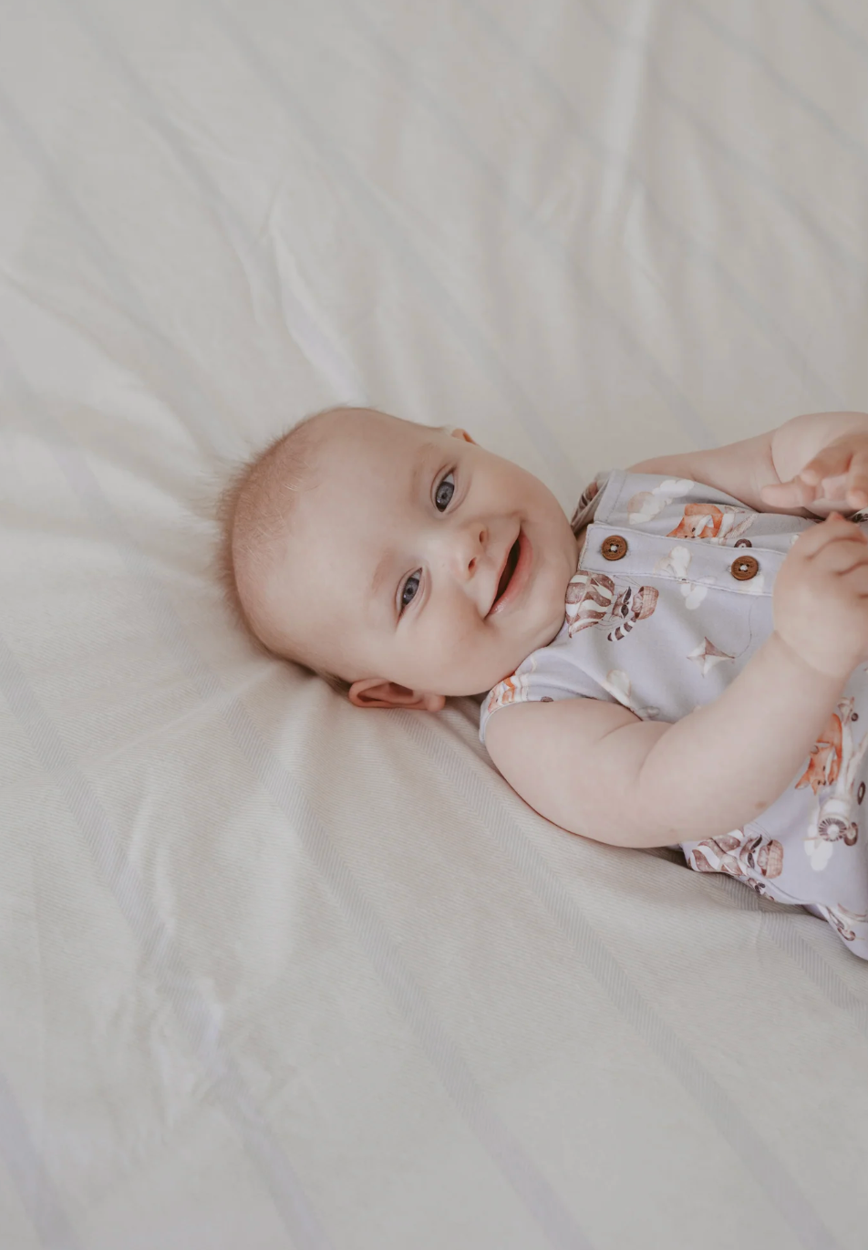 Aster & Oak Flying Friends Bubble Romper