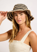 Seafolly Raffia Stripe Bucket Hat