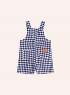 Huxbaby Check Short Overalls