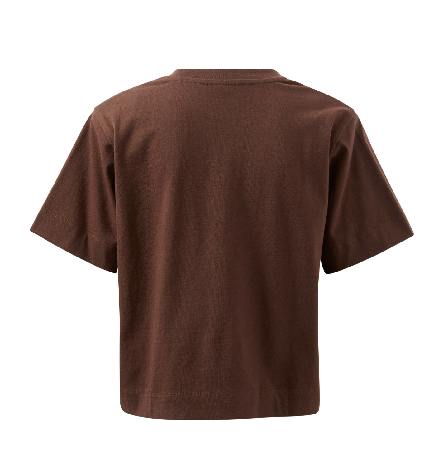 Ceres Life Sofia Boxy Shoulder Tee - Chocolate