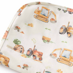 Snuggle Hunny Diggers & Tractors Organic Jersey Wrap & Beanie Set