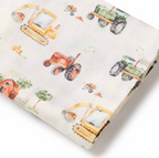 Snuggle Hunny Diggers & Tractors Organic Muslin Wrap