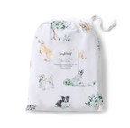 Snuggle Hunny Dog Park Organic Fitted Cot Sheet