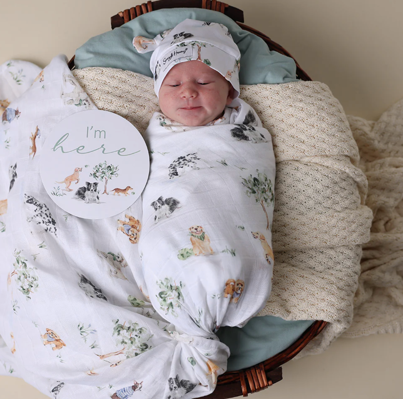 Snuggle Hunny Dog Park Organic Muslin Wrap