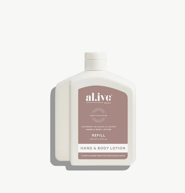 Al.ive Body 650ml Raspberry Blossom & Juniper Lotion Refill