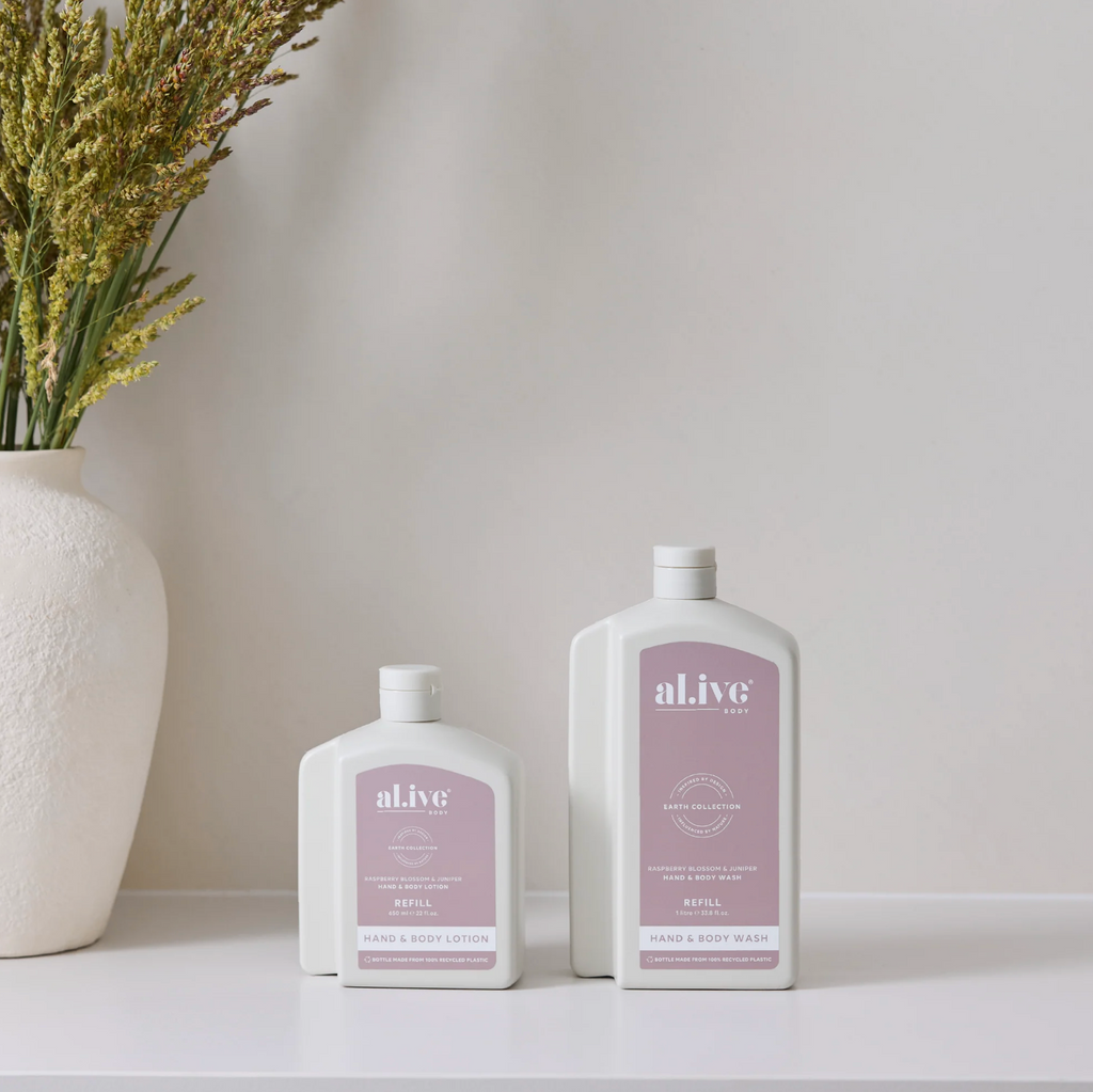 Al.ive Body 650ml Raspberry Blossom & Juniper Lotion Refill