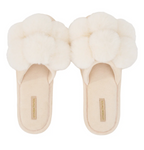Annabel Trends Cosy Luxe Pom Pom Slippers