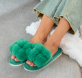 Annabel Trends Cosy Luxe Pom Pom Slippers
