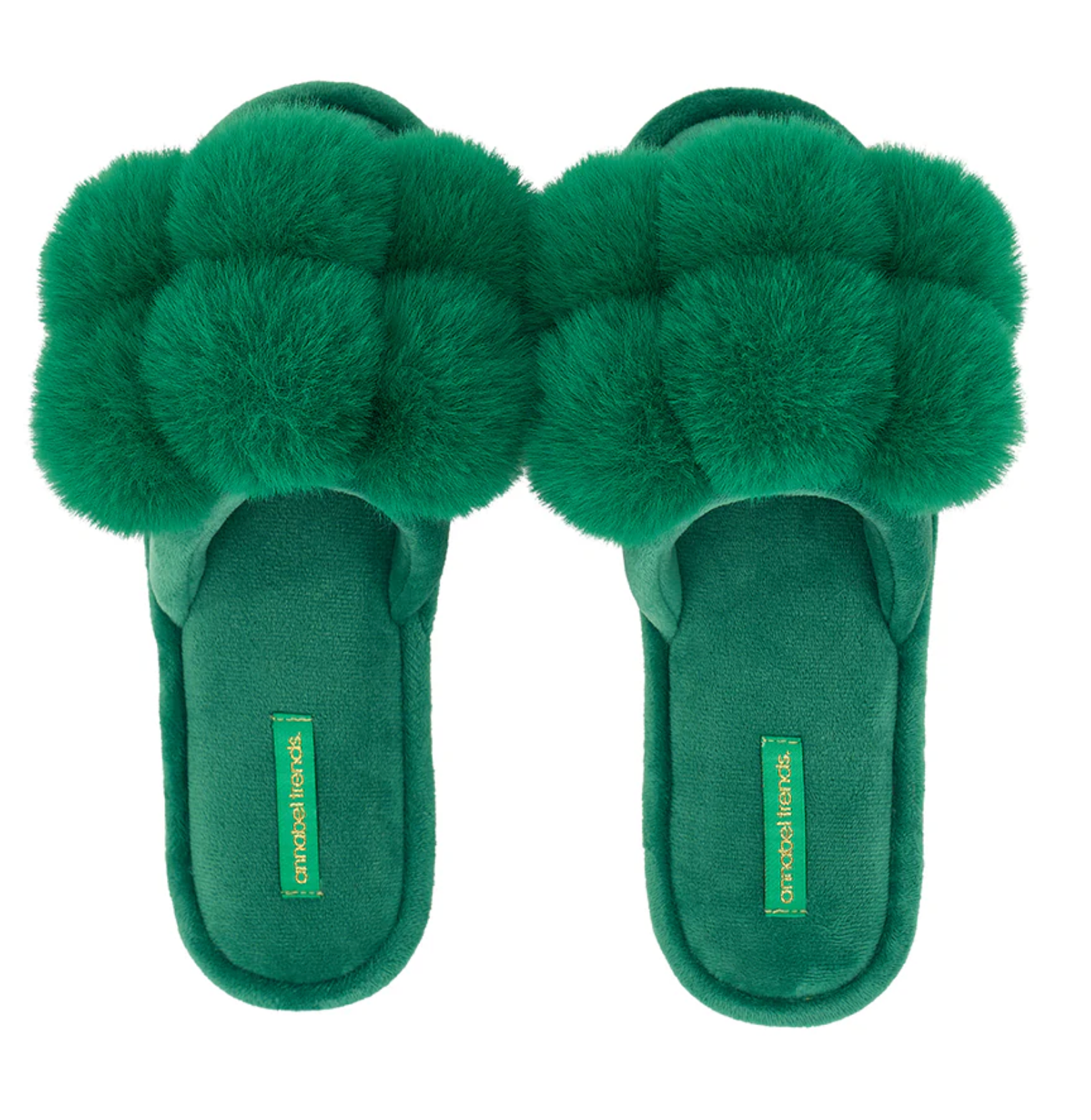 Annabel Trends Cosy Luxe Pom Pom Slippers