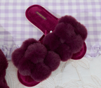 Annabel Trends Cosy Luxe Pom Pom Slippers