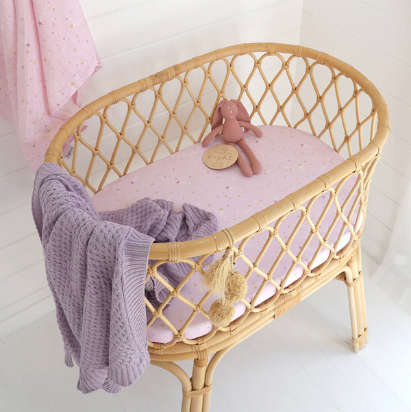 Snuggle Hunny Twinkle Organic Bassinet Sheet / Change Pad Cover