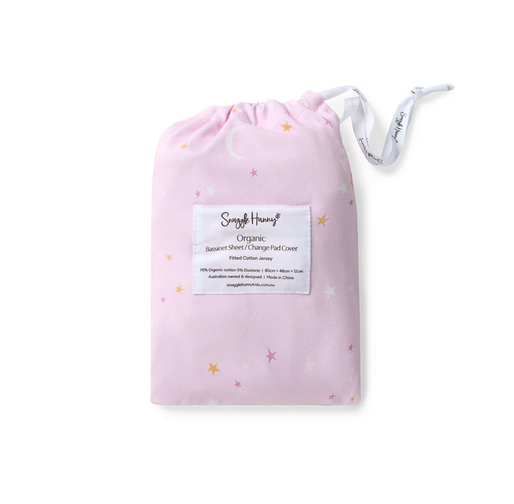 Snuggle Hunny Twinkle Organic Bassinet Sheet / Change Pad Cover