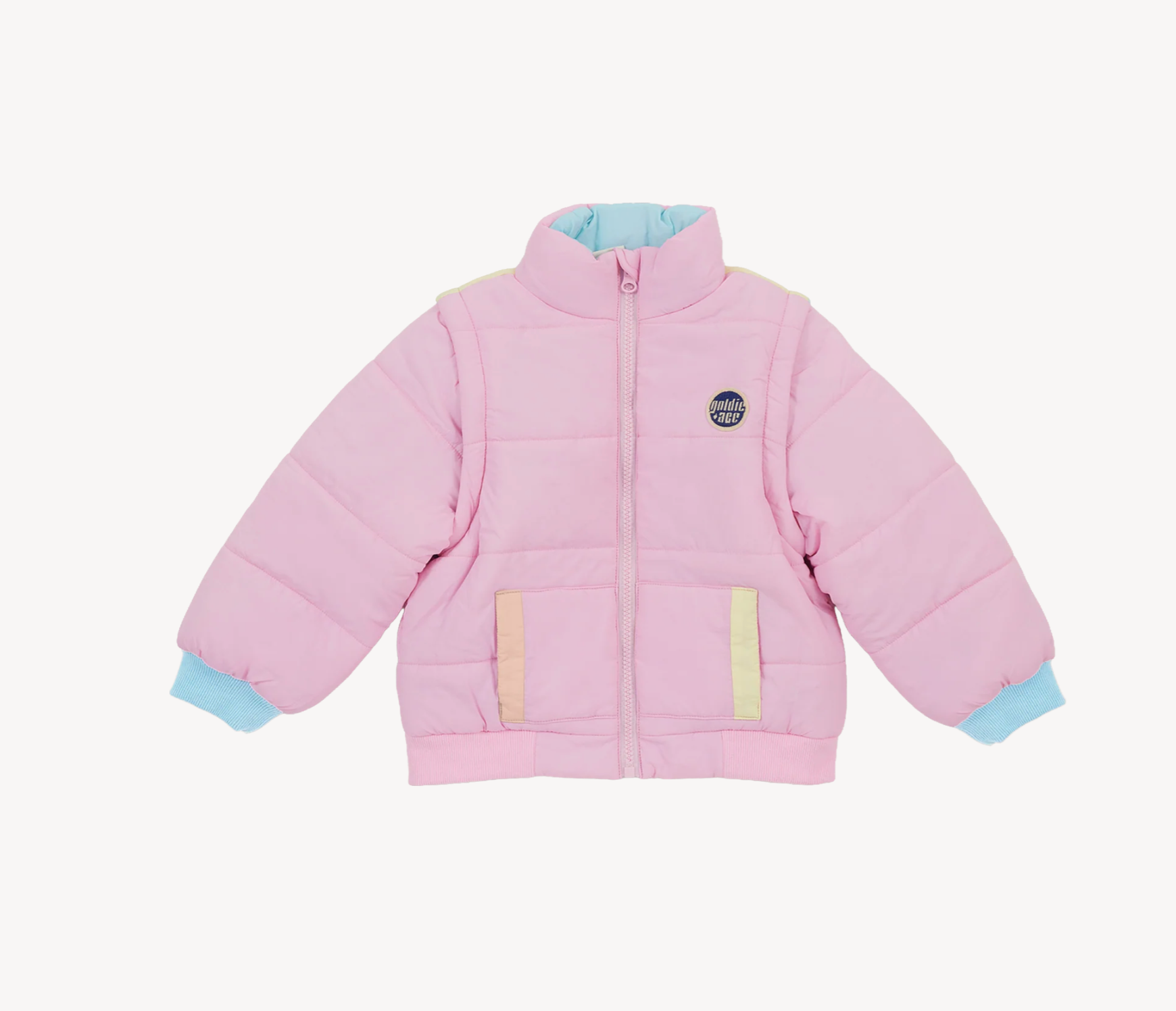 Goldie + Ace Charlie Sunrise Parka Jacket/Vest Pastel
