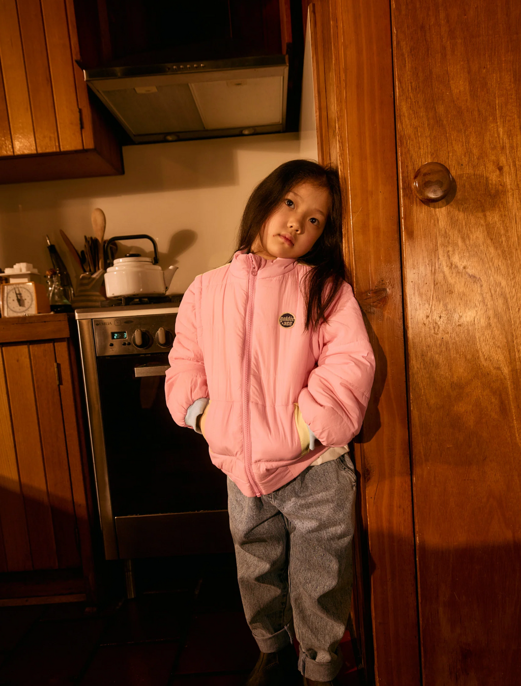 Goldie + Ace Charlie Sunrise Parka Jacket/Vest Pastel