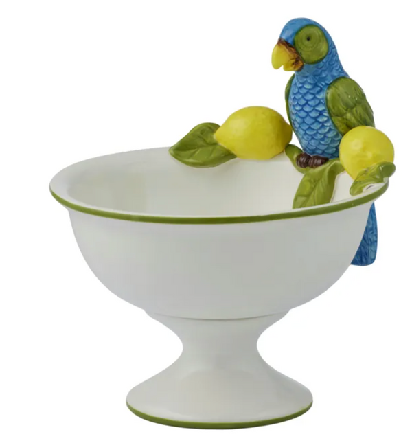 Coast to Coast Limone Ceramic Footed Bowl