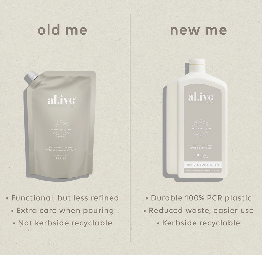 Al.ive Body Sea Cotton & Coconut 1L Wash Refill