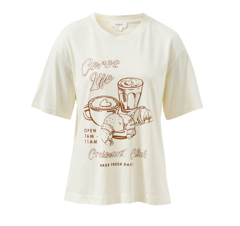 Ceres Life Croissant Club Stevie Slouchy Tee