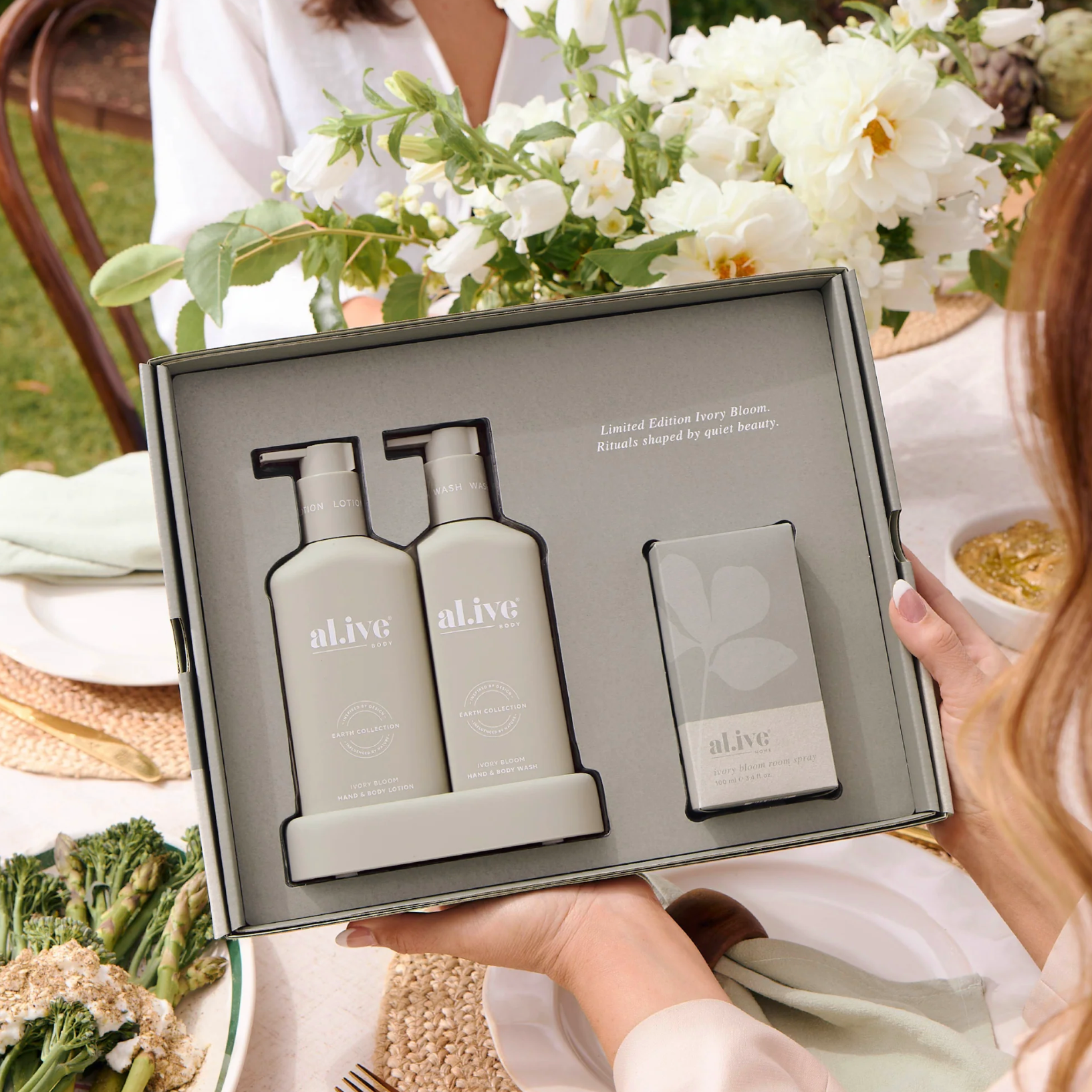 Al.ive Body Ivory Bloom Home Ritual Set